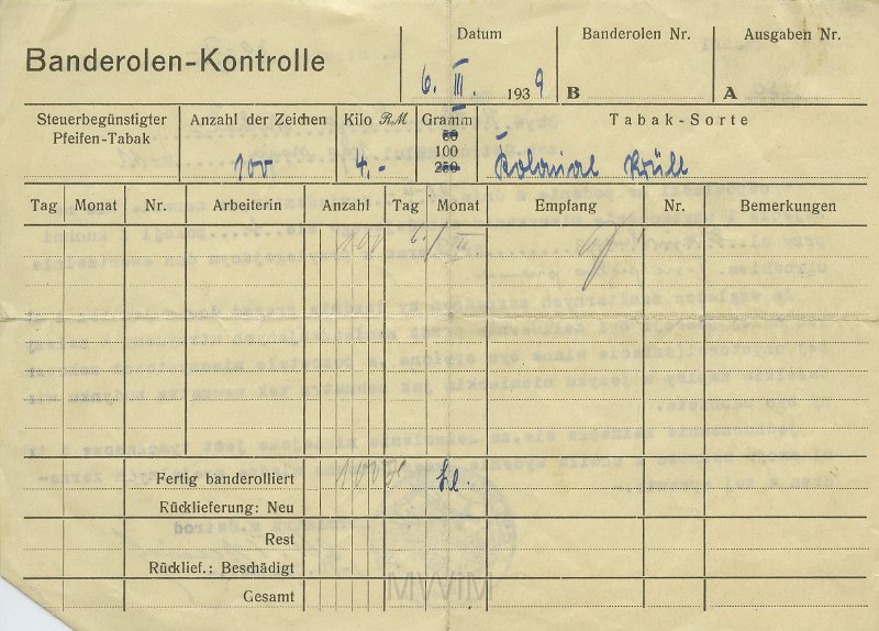 KKE 5521a.jpg - Dok. Zezwolenie na zamieszkanie w mieszkaniu dla Michała Katkowskiego, Ostróda, 30 III 1946 r.